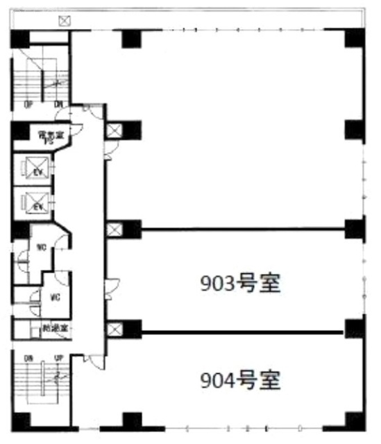 新横浜IKビル903 間取り図