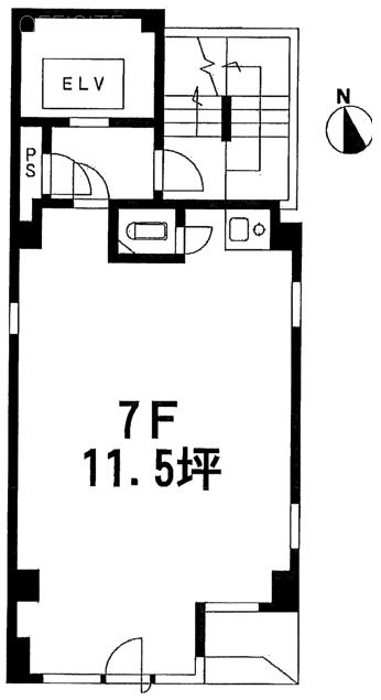 キカワダビル7F 間取り図