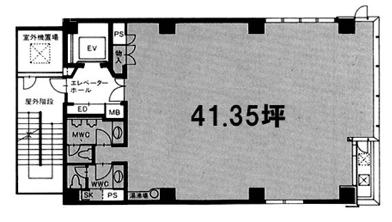 赤坂ふく源ビル3F 間取り図