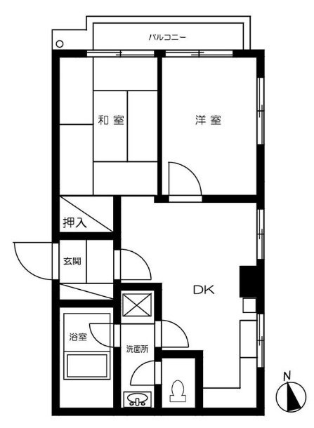 池之端ヒロ・ハイツ801 間取り図