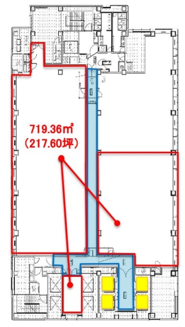 東京フロントテラス10F 間取り図