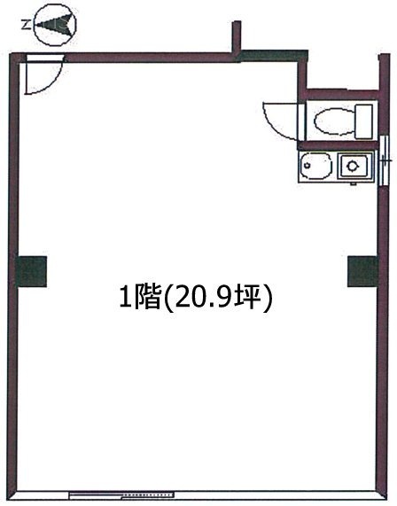 藤野ビル1F 間取り図