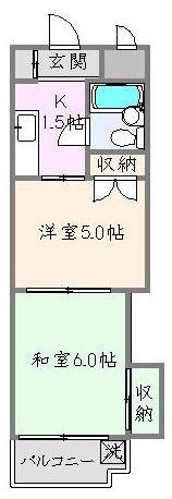 池袋ダイカンプラザ208 間取り図