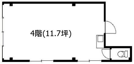 板井ビル4F 間取り図