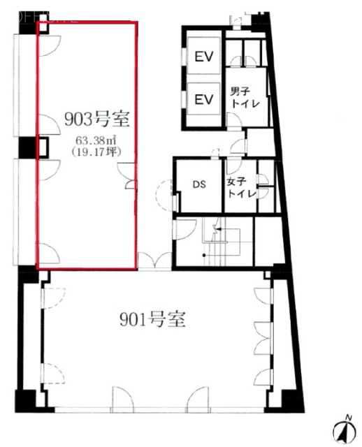 麹町センタープレイス903 間取り図