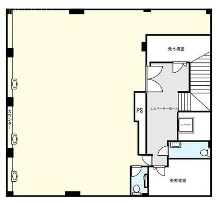 翠ビルヂングB1F 間取り図