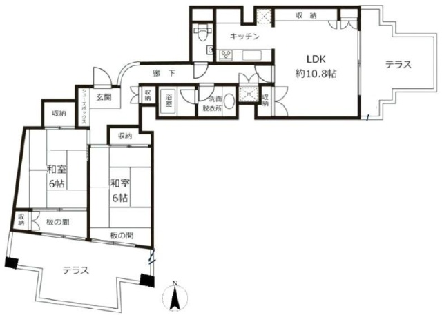 エル麻布矢島ビル7F 間取り図