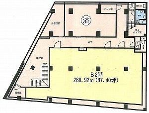 互福ビルB2F 間取り図