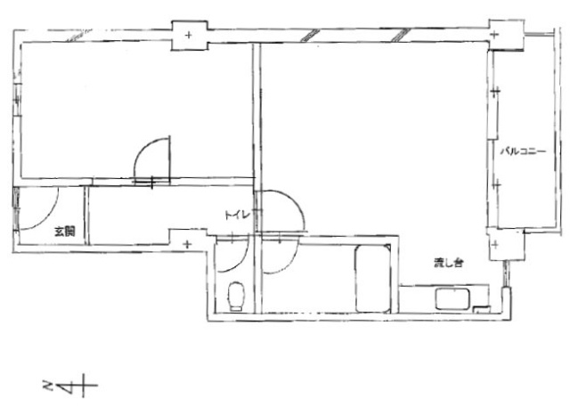 赤坂中央マンション204 間取り図