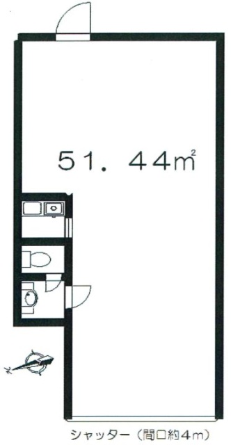 サン北新宿ビル1F 間取り図