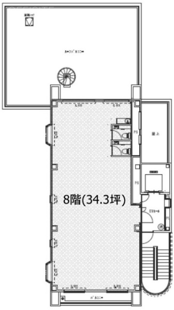 後楽園SAJビル8F 間取り図