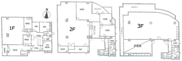 瑞穂ビル1-3F 間取り図