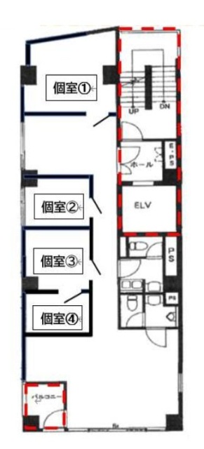 アダチビル7F 間取り図