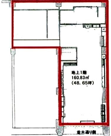 デイム銀座ビル102 間取り図