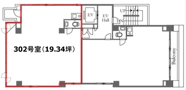 赤坂ヒルサイド302 間取り図