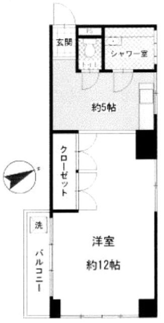 井の頭マンションビル508 間取り図