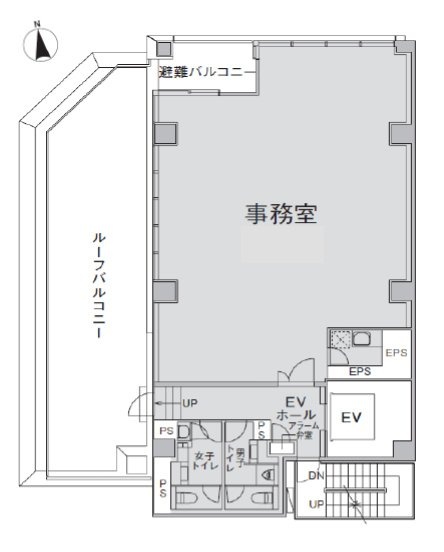 クロスシー新宿御苑前ビル9F 間取り図