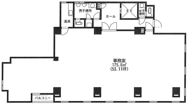 関内山本ビル3F 間取り図