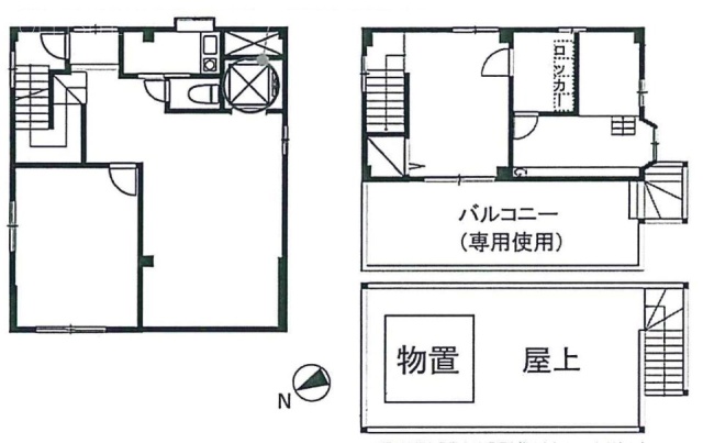 茶静山園ビル3F~4F 間取り図