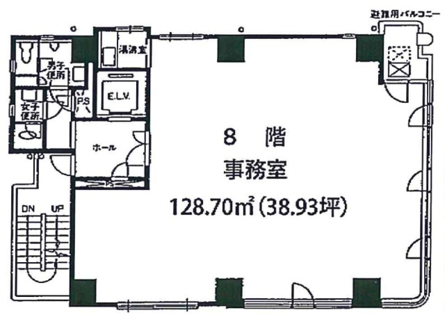 新川むさしやビル8F 間取り図