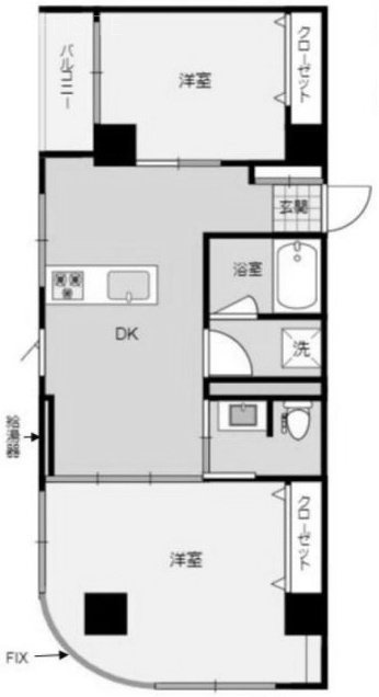 東日本橋第5梶山ビル4F 間取り図