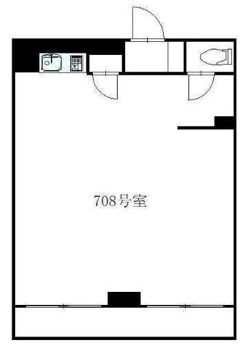 サンパーク東京銀座708 間取り図