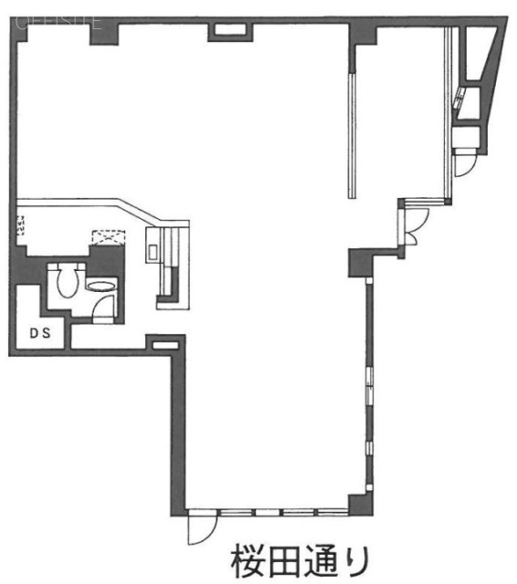 保科(ほしな)ビル1F 間取り図