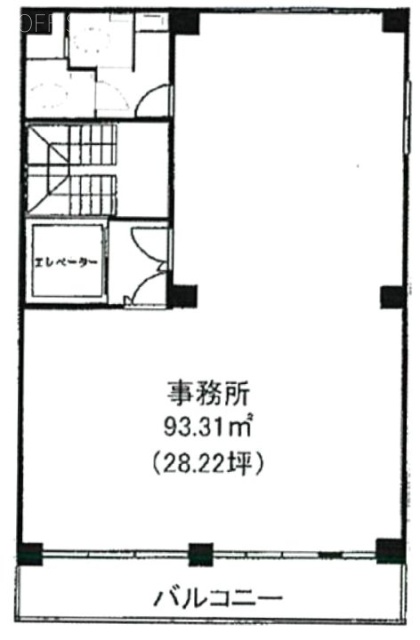 LC Iwamotochoビル6F 間取り図