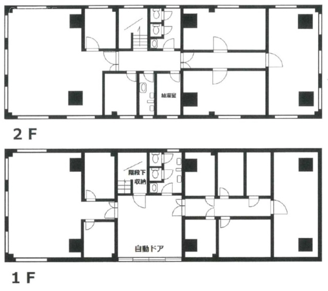 中央港事務所4号ビル1F～2F 間取り図