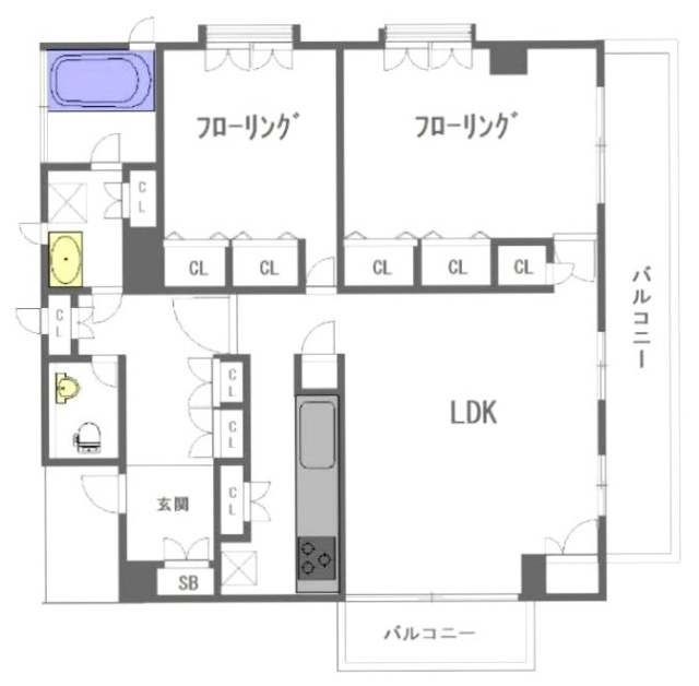 第3羽田ビル201 間取り図