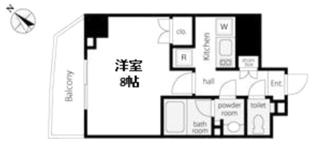 VORT渋谷松濤residence501 間取り図