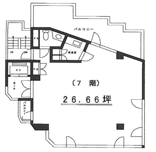 第二淺美ビル7F 間取り図