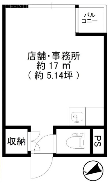 ソシアル都立大学駅前206 間取り図