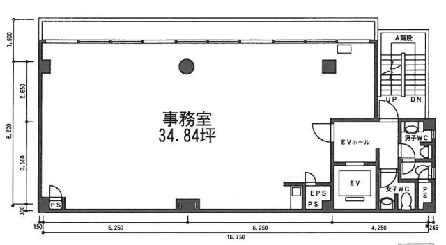 井門新宿御苑ビル2F 間取り図
