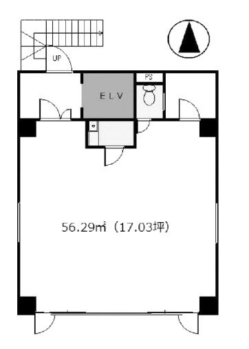 マーシュストーン原宿ビル5F 間取り図