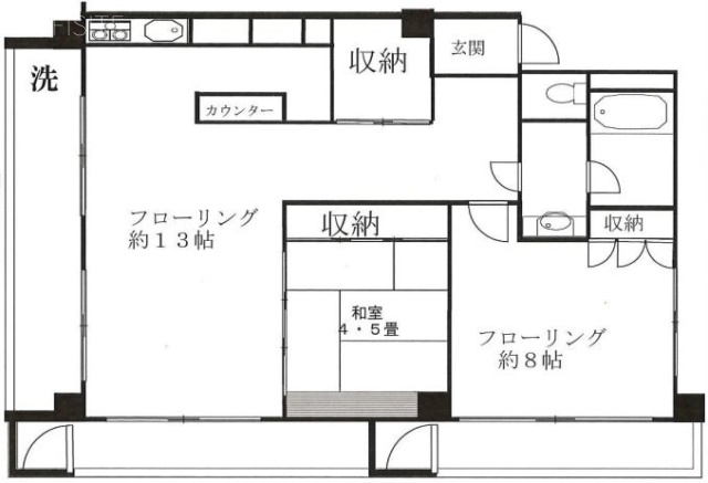 MAC青南マンション405 間取り図