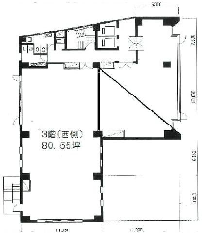 OSビル3F 間取り図