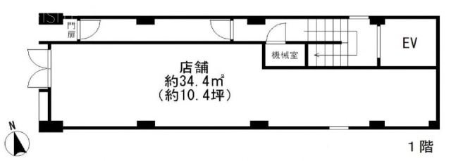 Cerisier麻布十番1F 間取り図