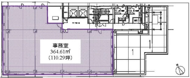 日本橋サンライズビル9F 間取り図