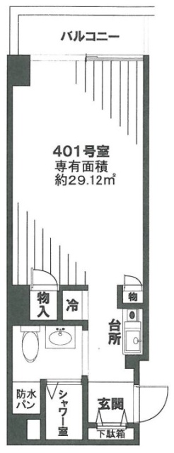 銀座USB401 間取り図