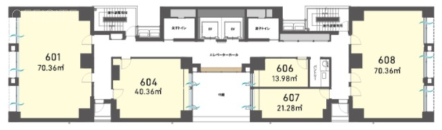 H1O日本橋小舟町608 間取り図