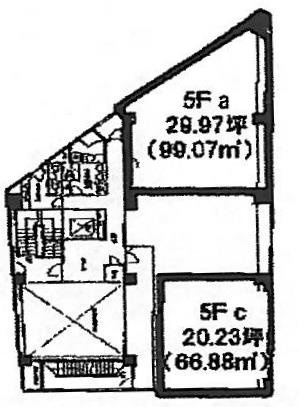 北千住Vビル5F 間取り図