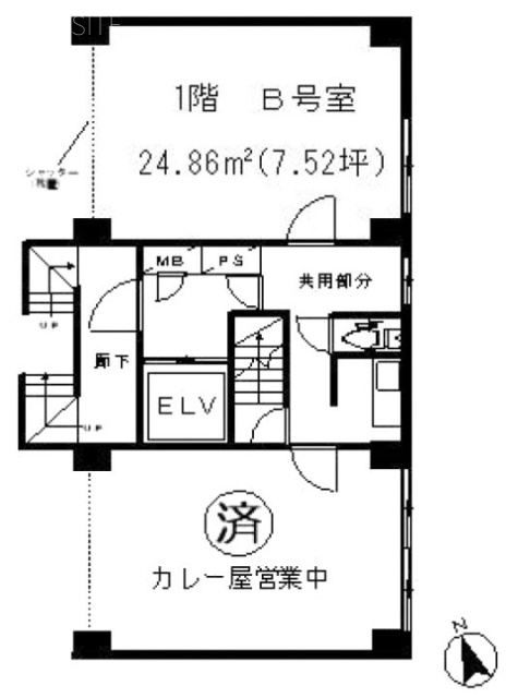 東京ハイツB 間取り図