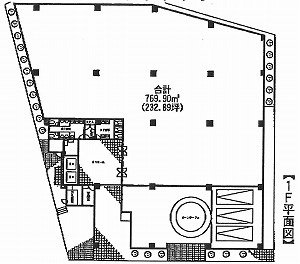 白鳥橋三笠ビル1F 間取り図