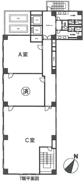 伊場仙ビルC 間取り図