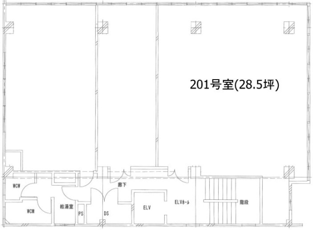 第1東ビル201 間取り図