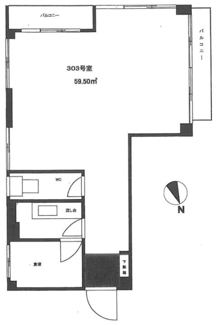 サンローズ原宿303 間取り図