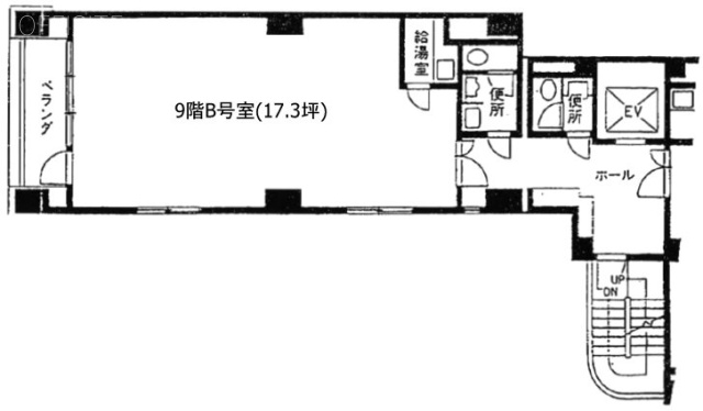 オーイズミ東上野ビル西館B 間取り図