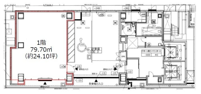 京橋RKビル1F 間取り図