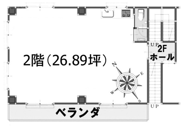 連雀ビル2F 間取り図